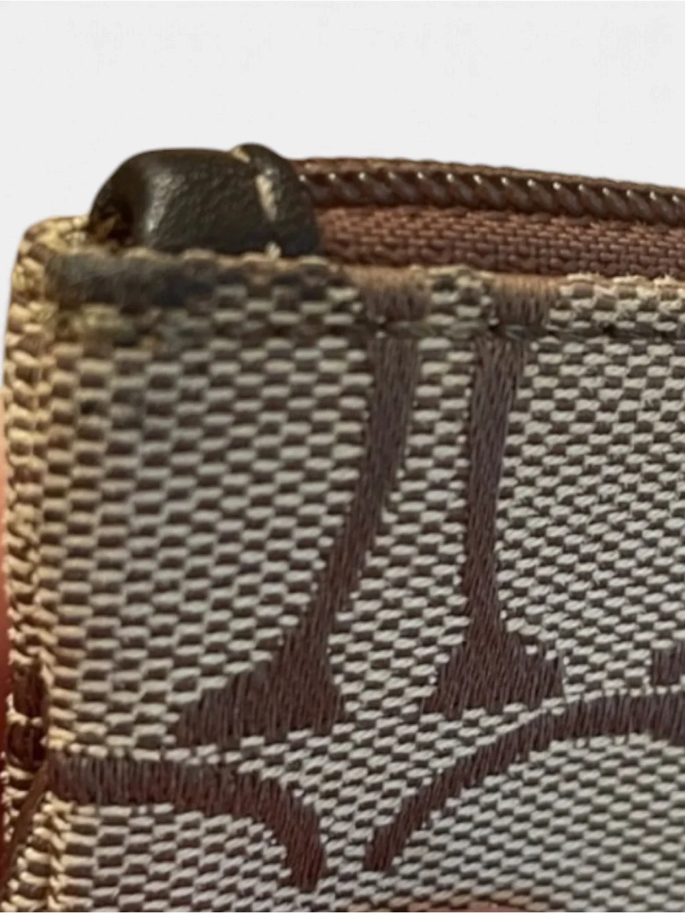 Coach Brown Signature Canvas Wristlet Card Holder